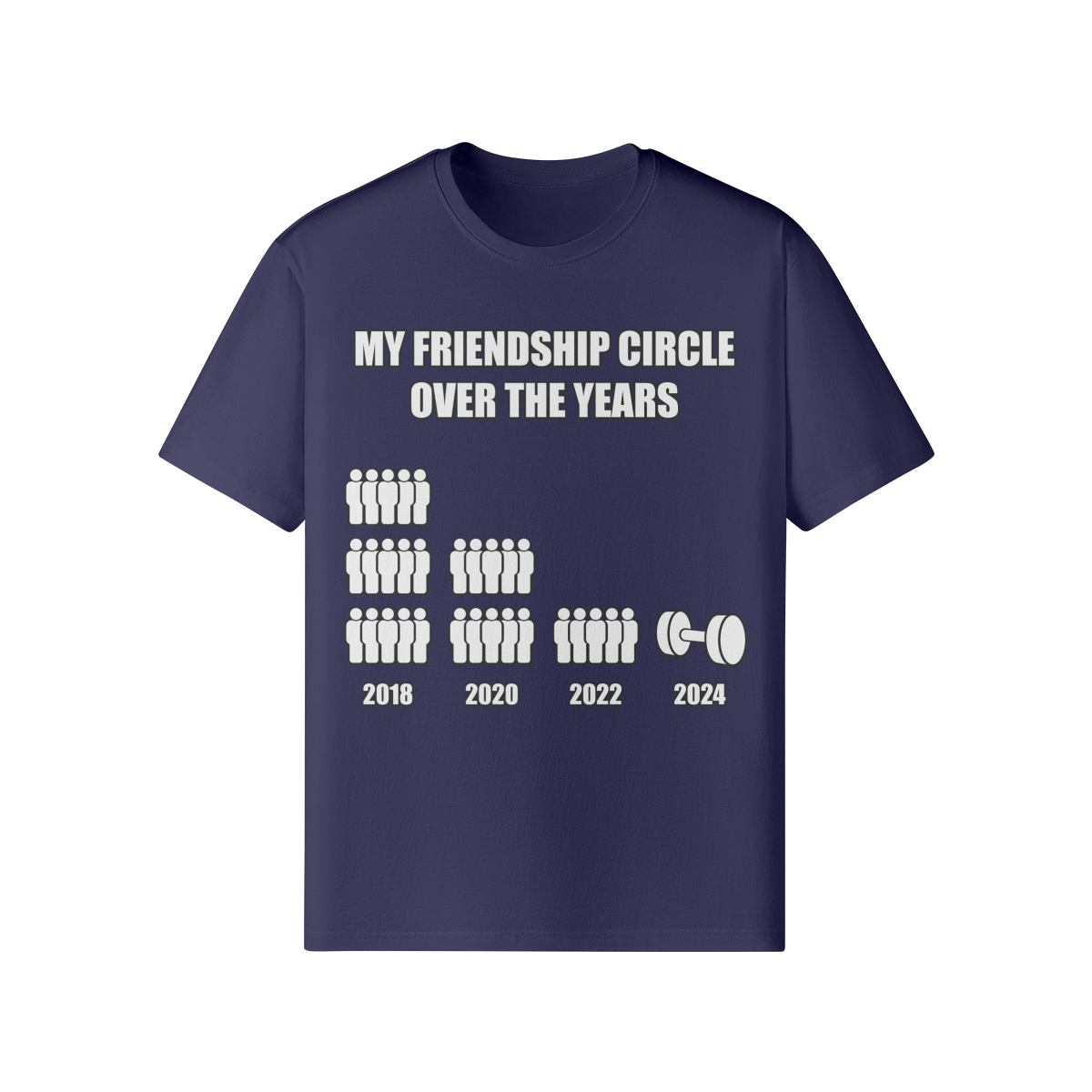 FRIENDSHIP CIRCLE- Classic T-Shirt-Dark Navy-League of Lifters