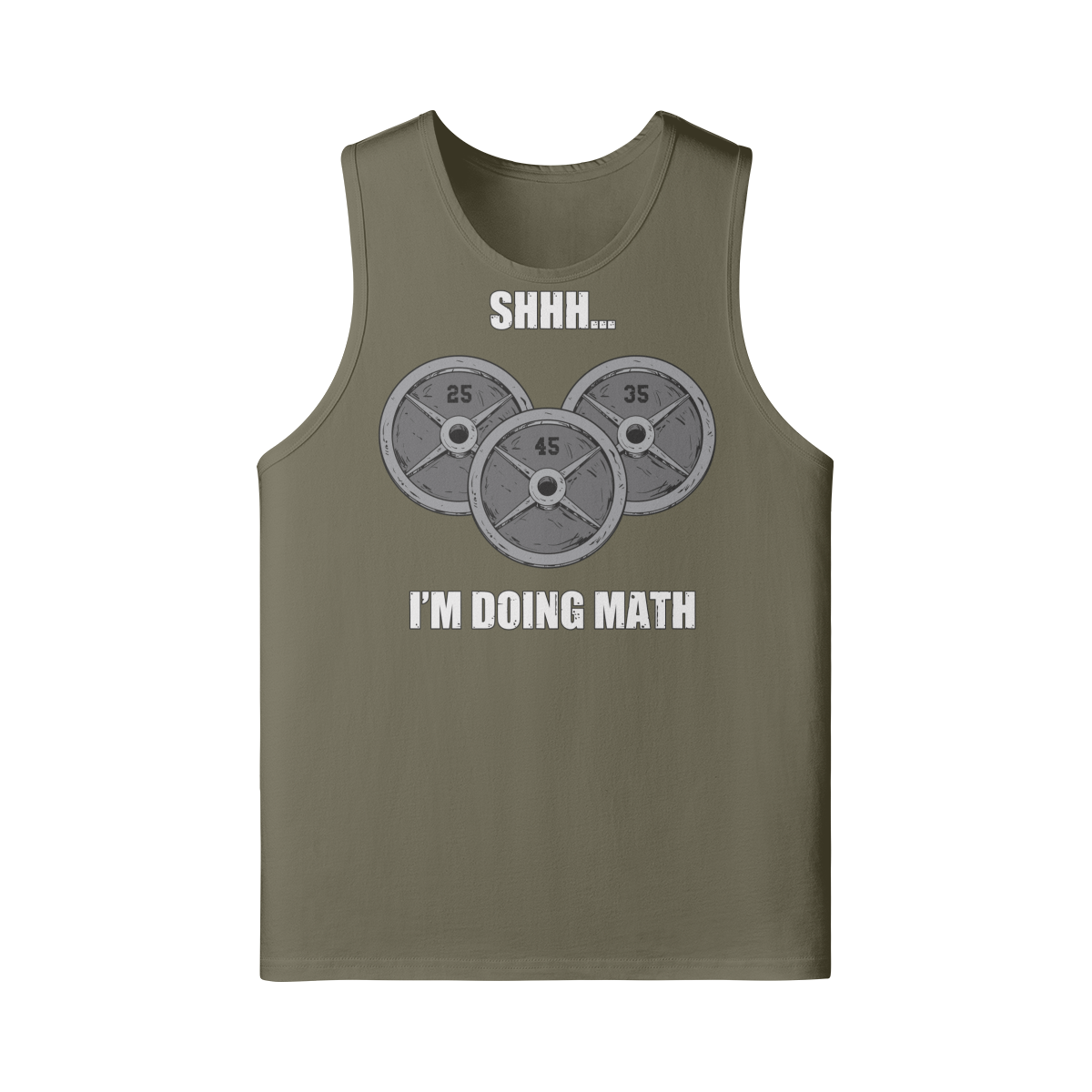 SHHH...I'M DOING MATH- Tank Top-Camel-League of Lifters