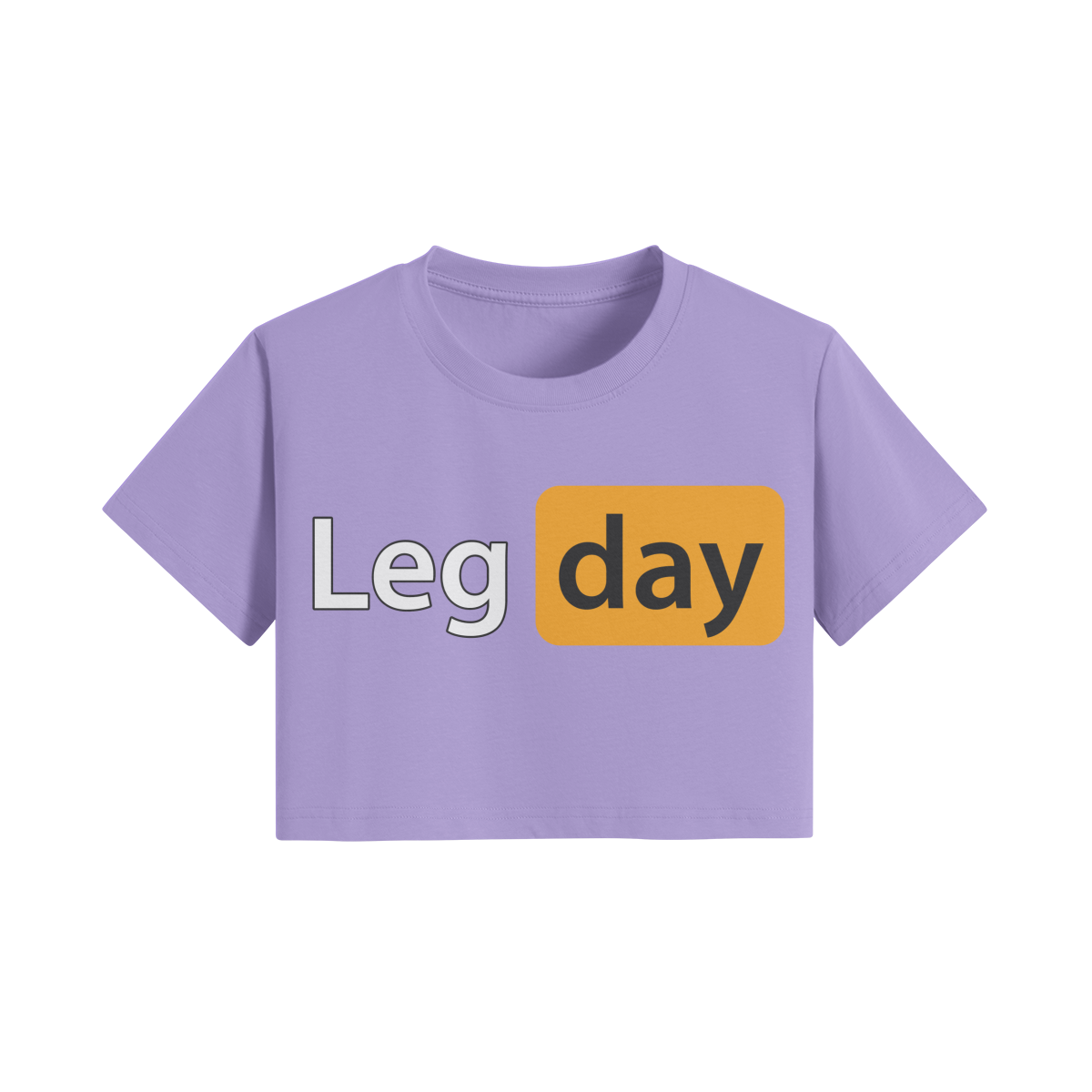 LEG DAY- Womens Crop Top-Lavender-League of Lifters