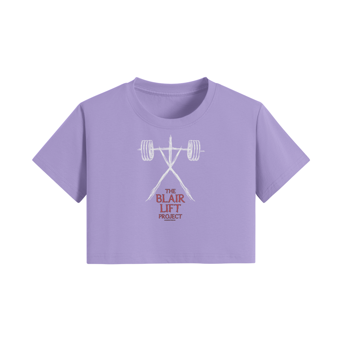 THE BLAIR LIFT PROJECT- Womens Crop Top-Lavender-League of Lifters