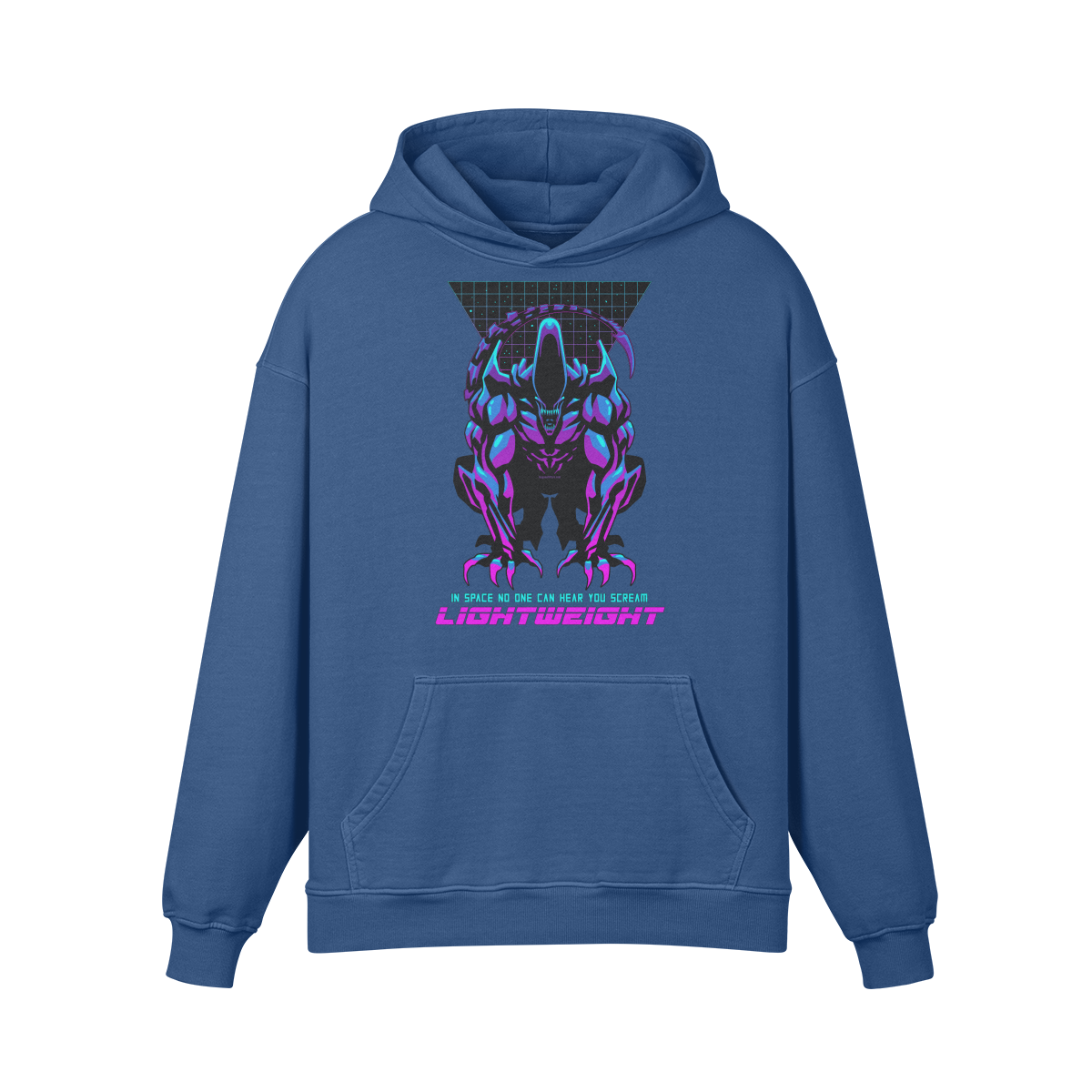 IN SPACE NO ONE CAN HEAR YOU- Oversized Hoodie-Kashmir Blue-League of Lifters