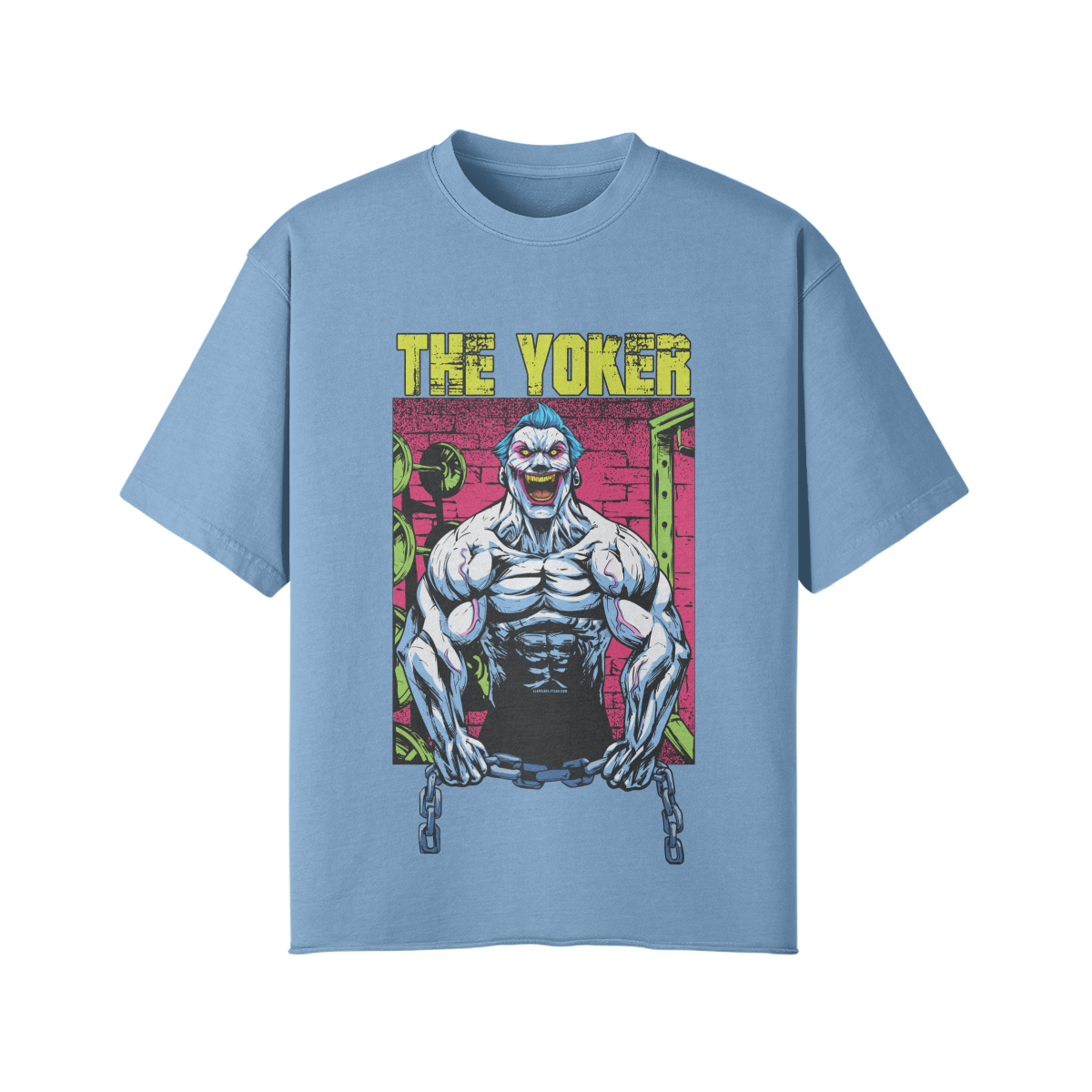 THE YOKER (RETRO)- Pump Top-Medium Blue-League of Lifters
