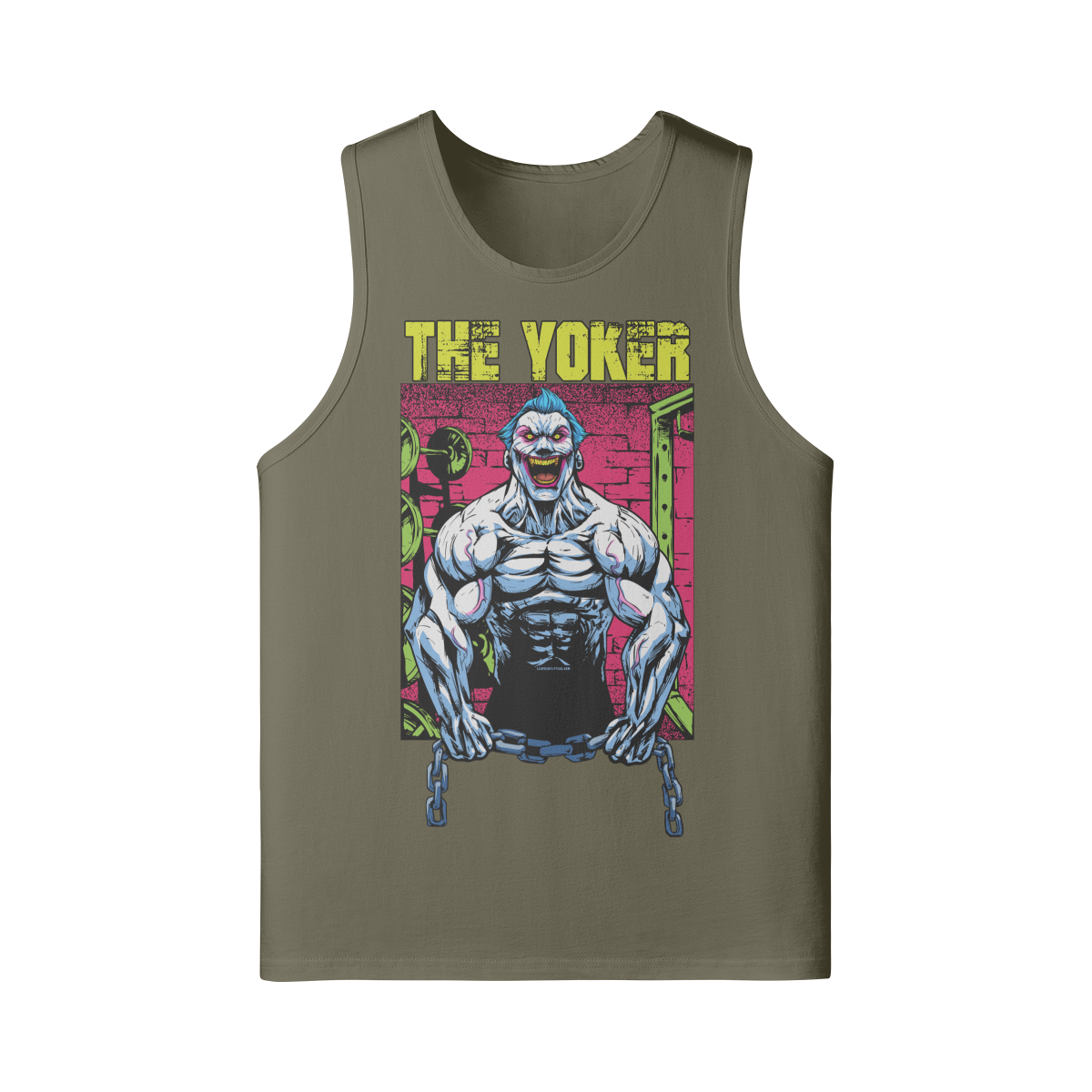 THE YOKER (RETRO)- Tank Top-Camel-League of Lifters