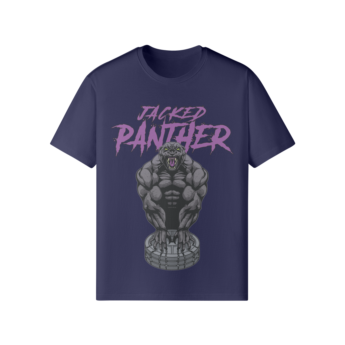 JACKED PANTHER- Classic T-Shirt-Dark Navy-League of Lifters