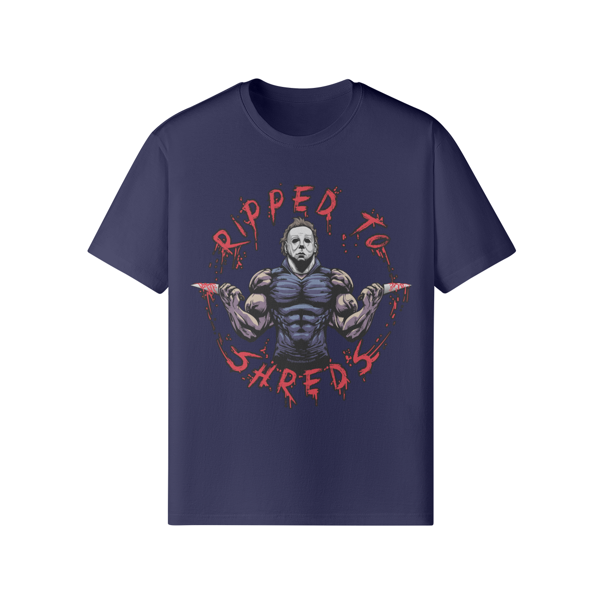 RIPPED TO SHREDS- Classic T-Shirt-Dark Navy-League of Lifters