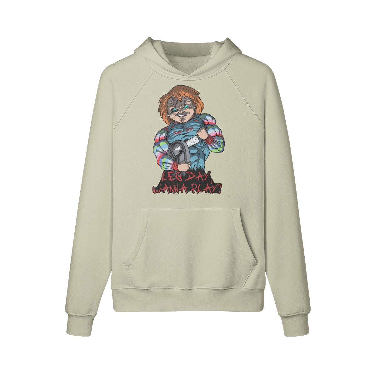 LEG DAY WANNA PLAY?- Hoodie-Camel-League of Lifters