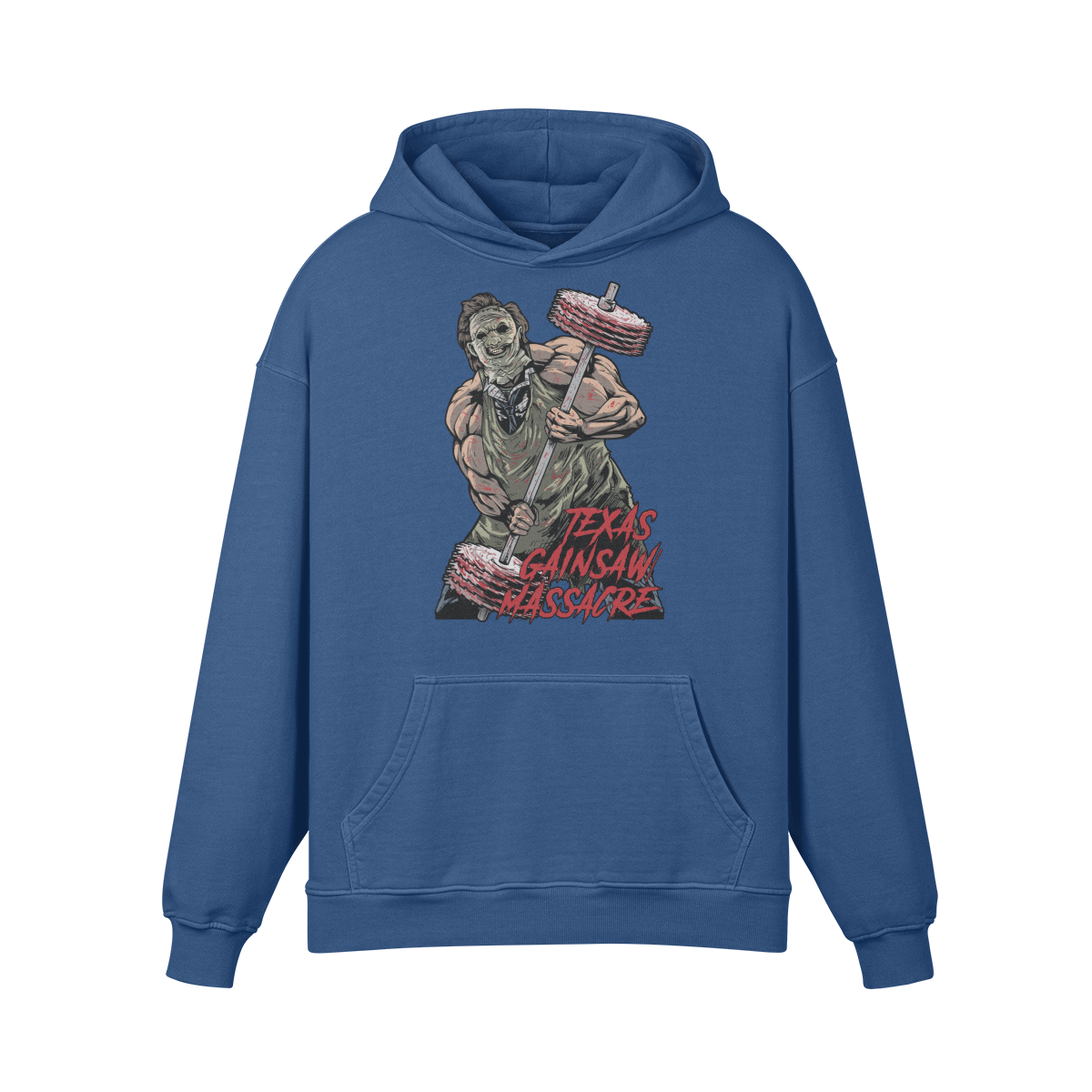TEXAS GAINSAW MASSACRE- Oversized Hoodie-Kashmir Blue-League of Lifters