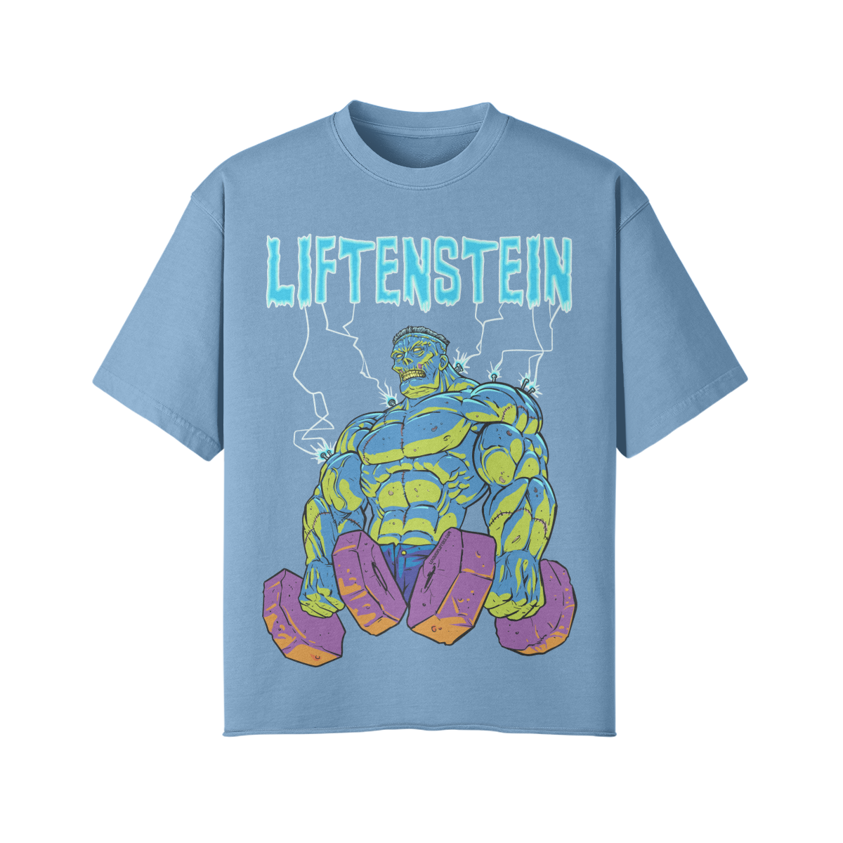 LIFTENSTEIN- Pump Top-Medium Blue-League of Lifters