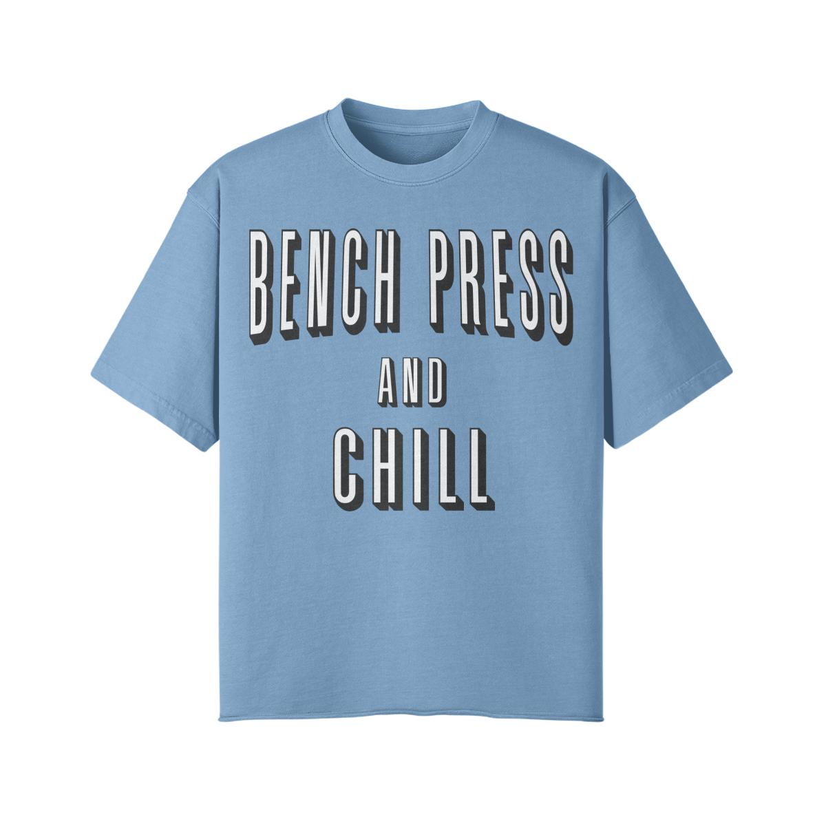 BENCH PRESS AND CHILL- Pump Top-Medium Blue-League of Lifters