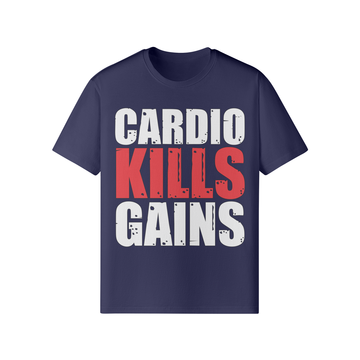CARDIO KILLS GAINS- Classic T-Shirt-Dark Navy-League of Lifters