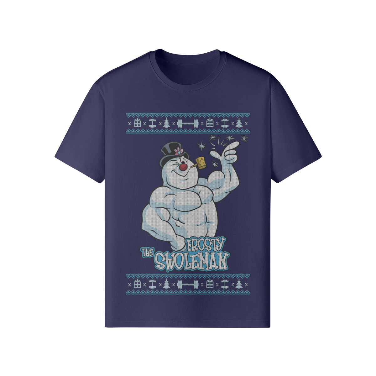FROSTY THE SWOLEMAN- Classic T-Shirt-Dark Navy-League of Lifters