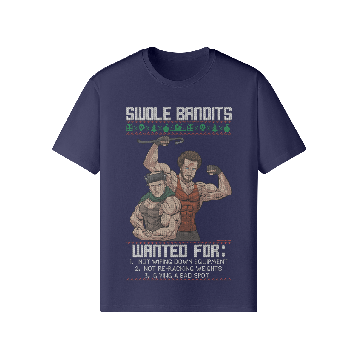 SWOLE BANDITS- Classic T-Shirt-Dark Navy-League of Lifters