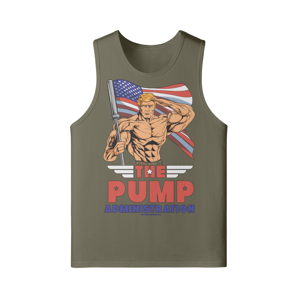 THE PUMP ADMINISTRATION- Tank Top-Camel-League of Lifters