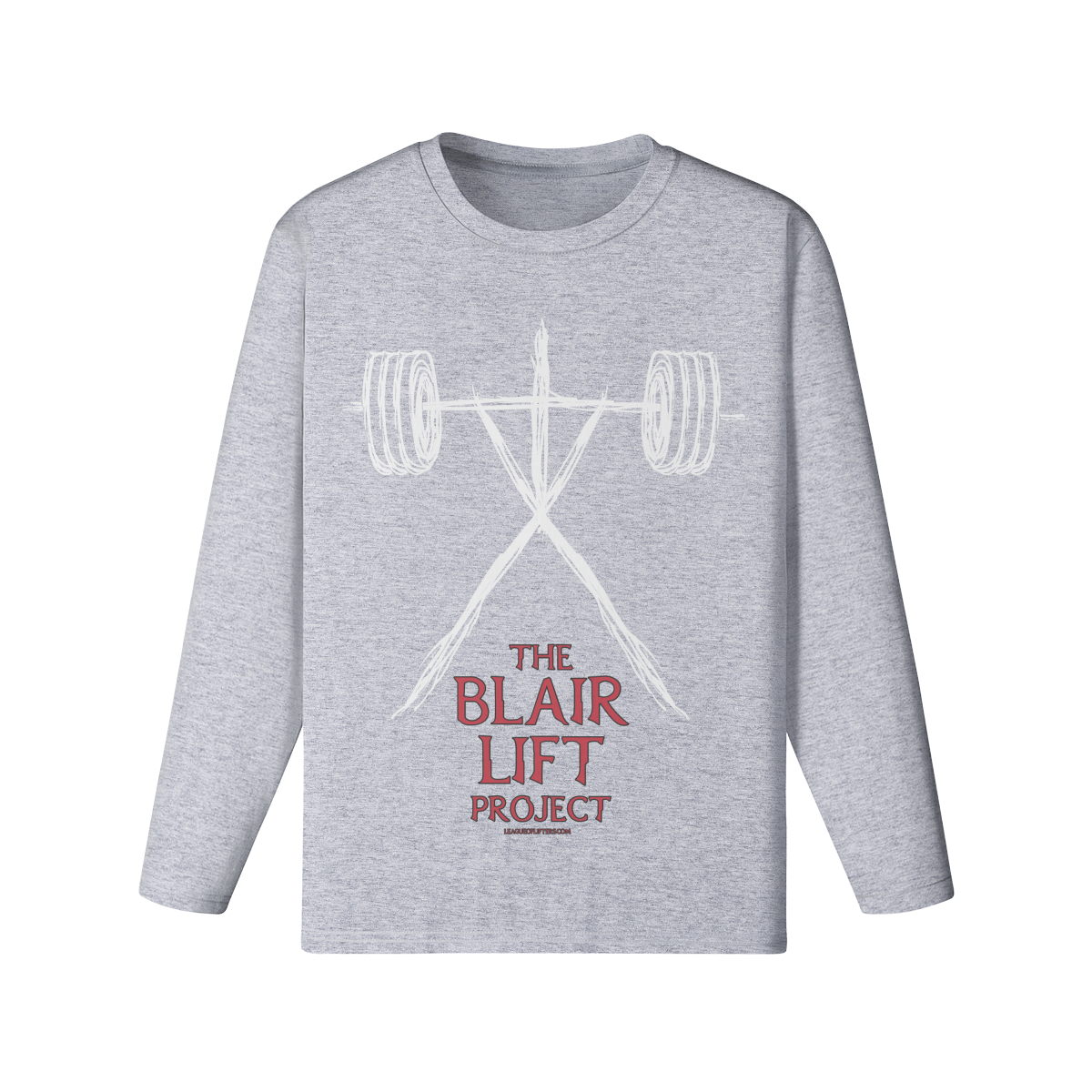 THE BLAIR LIFT PROJECT- Classic Long Sleeve Top-Medium Heather Gray-League of Lifters