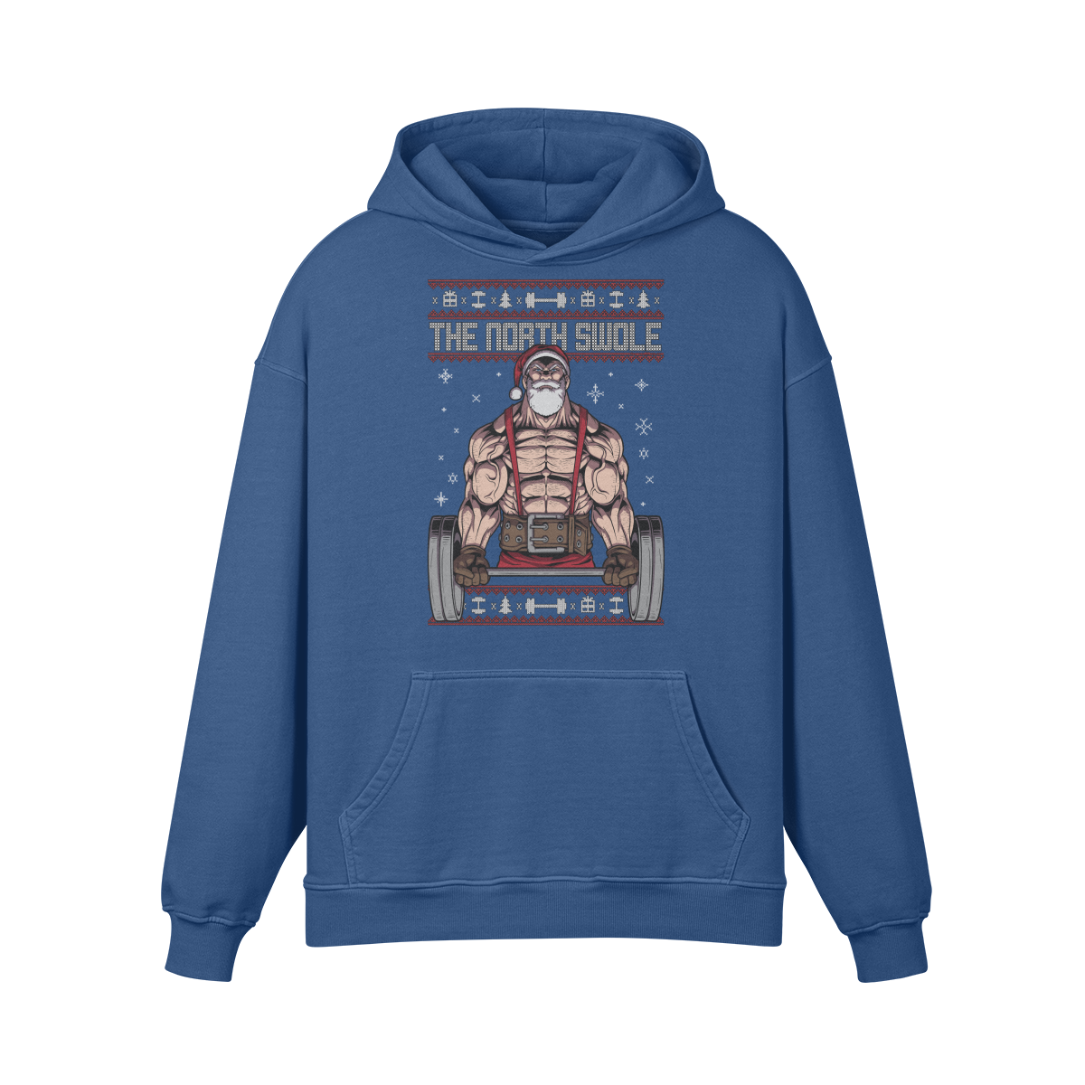 THE NORTH SWOLE- Oversized Hoodie-Kashmir Blue-League of Lifters