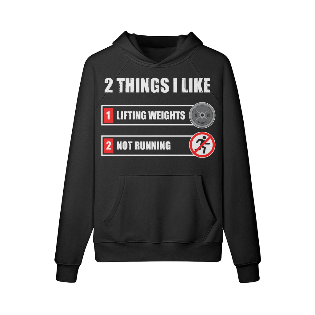 2 THINGS I LIKE- Hoodie-Black-League of Lifters