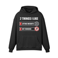 2 THINGS I LIKE- Oversized Hoodie-Faded Black-League of Lifters