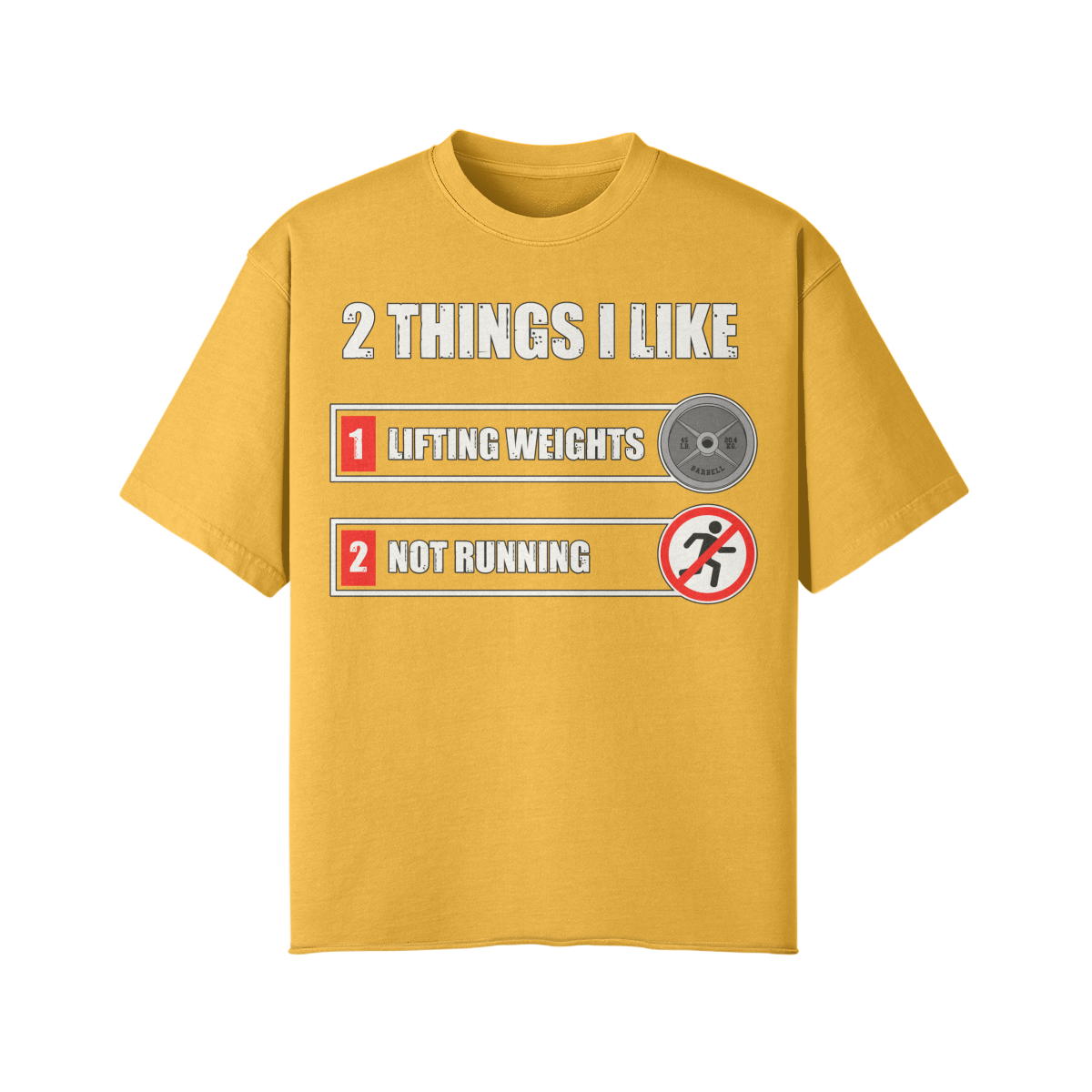 2 THINGS I LIKE- Pump Top-Vintage Yellow-League of Lifters