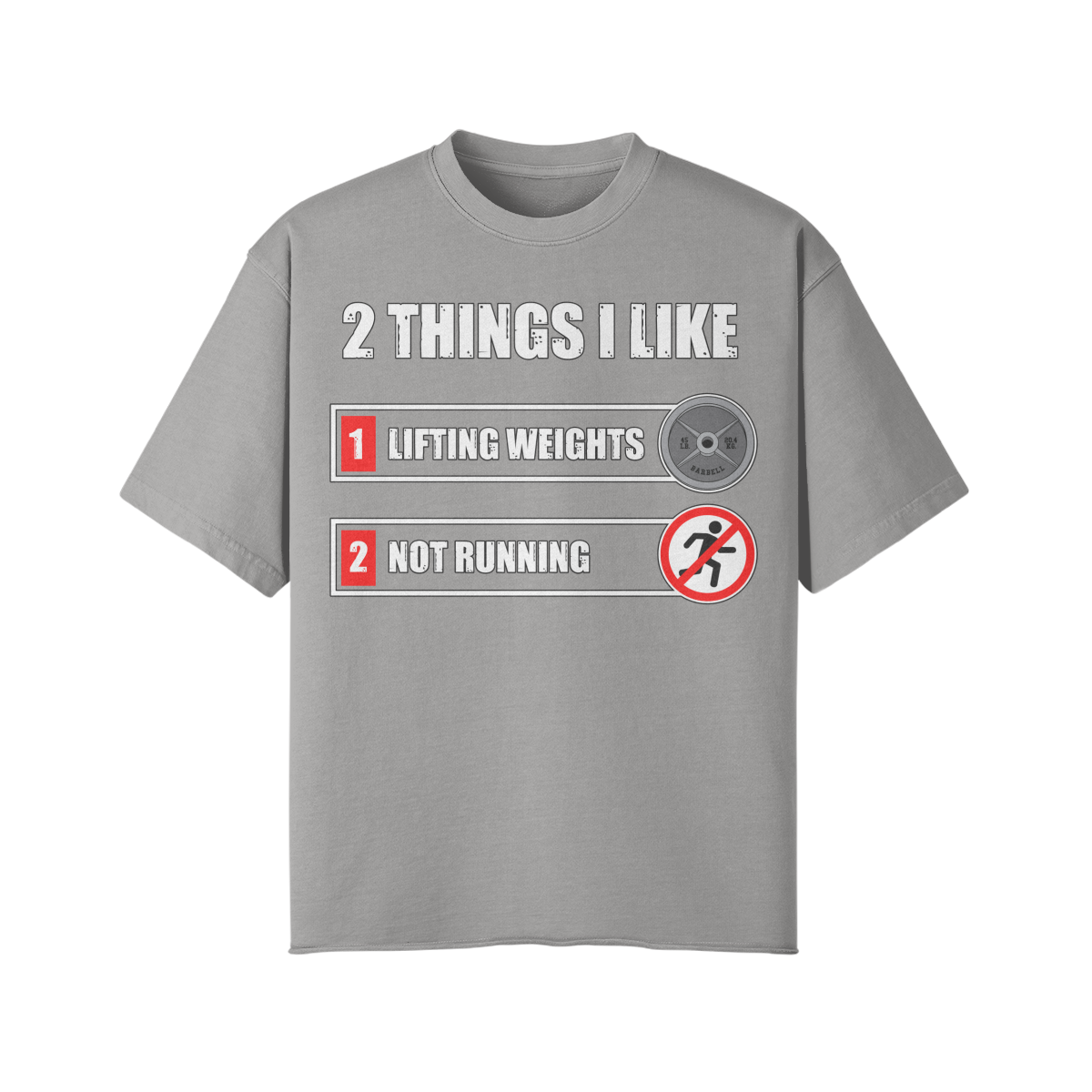 2 THINGS I LIKE- Pump Top-Light Gray-League of Lifters