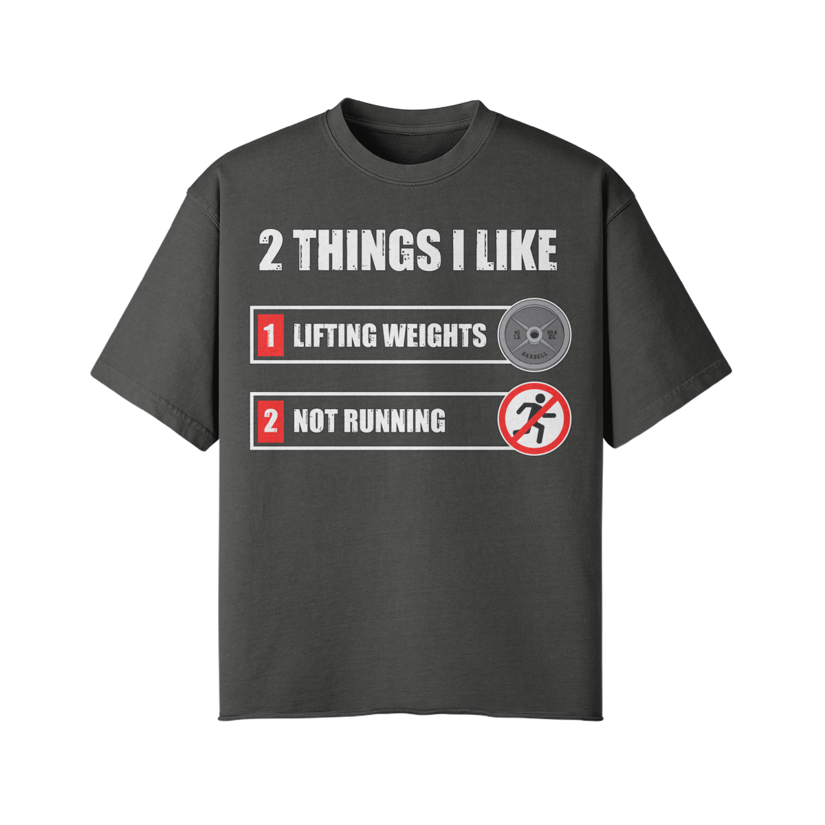 2 THINGS I LIKE- Pump Top-Dark Gray-League of Lifters