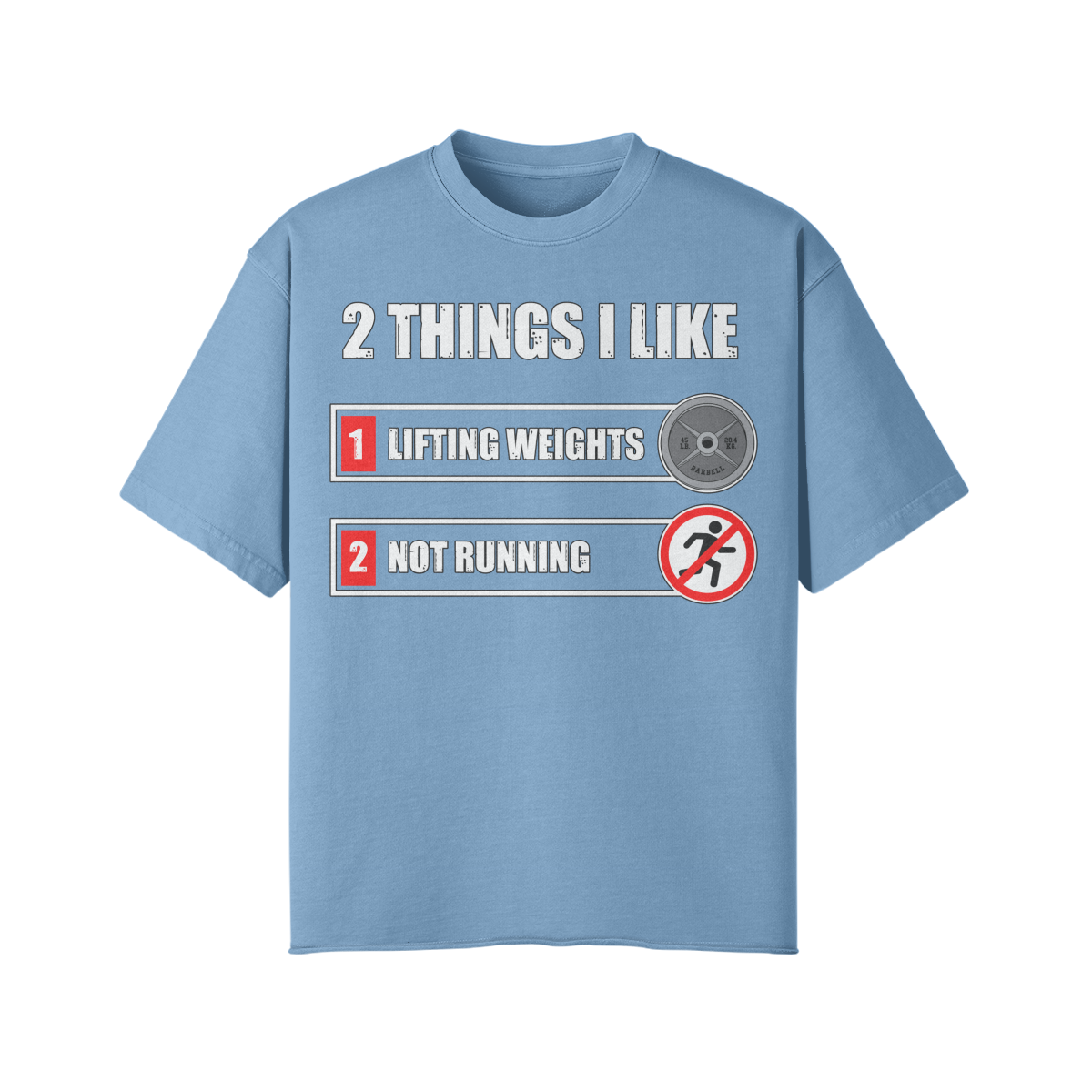 2 THINGS I LIKE- Pump Top-Medium Blue-League of Lifters