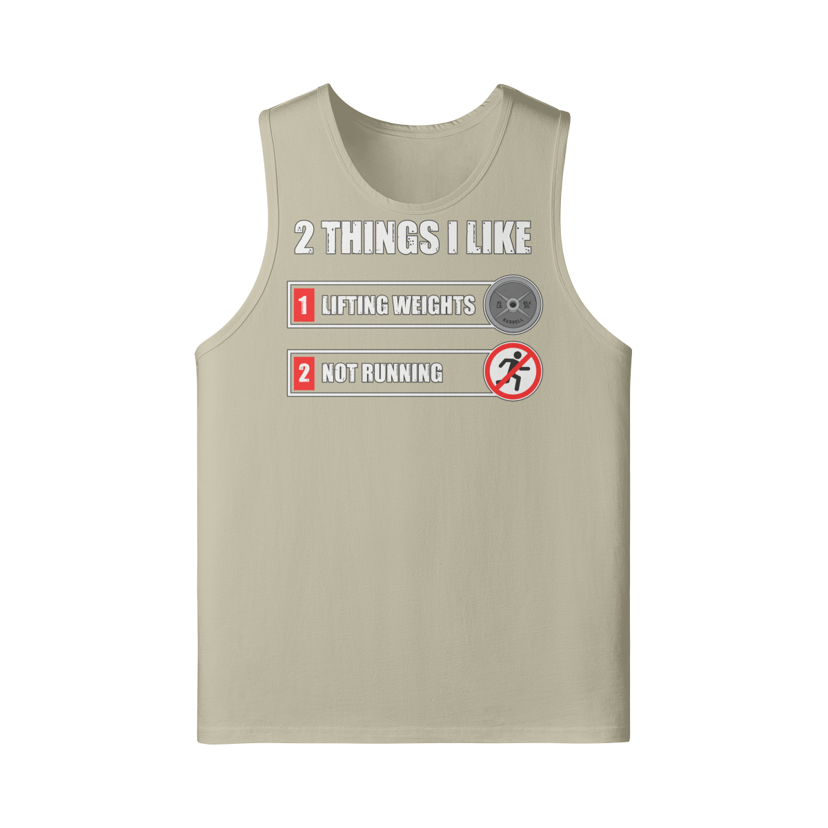 2 THINGS I LIKE- Tank Top-Rice Apricot-League of Lifters