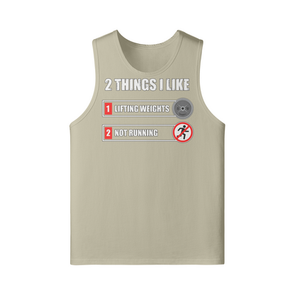 2 THINGS I LIKE- Tank Top-Rice Apricot-League of Lifters