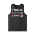2 THINGS I LIKE- Tank Top-Black-League of Lifters