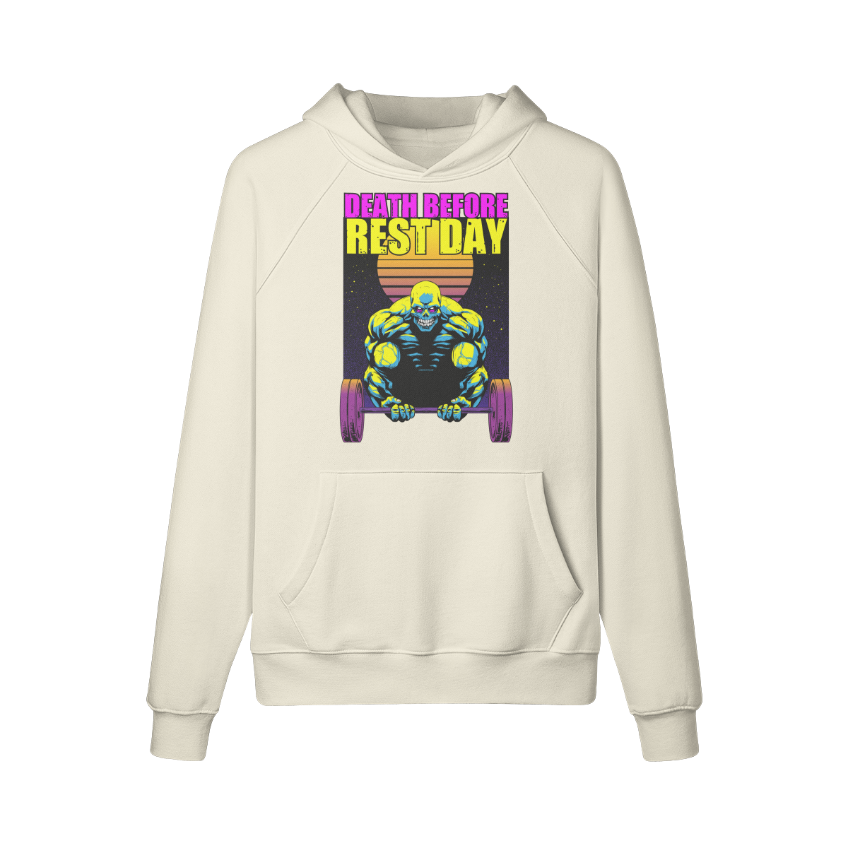 DEATH BEFORE REST DAY- Hoodie-Rice Apricot-League of Lifters