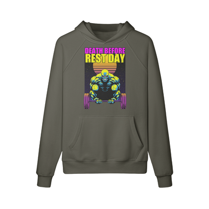 DEATH BEFORE REST DAY- Hoodie-Charcoal Grey-League of Lifters