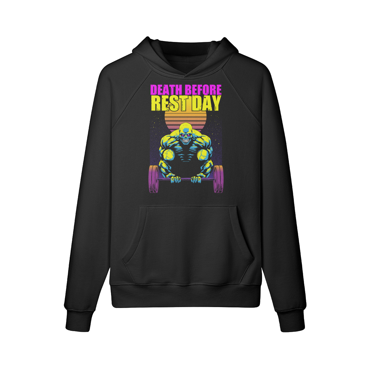 DEATH BEFORE REST DAY- Hoodie-Black-League of Lifters