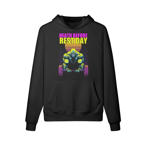 DEATH BEFORE REST DAY- Hoodie-Black-League of Lifters