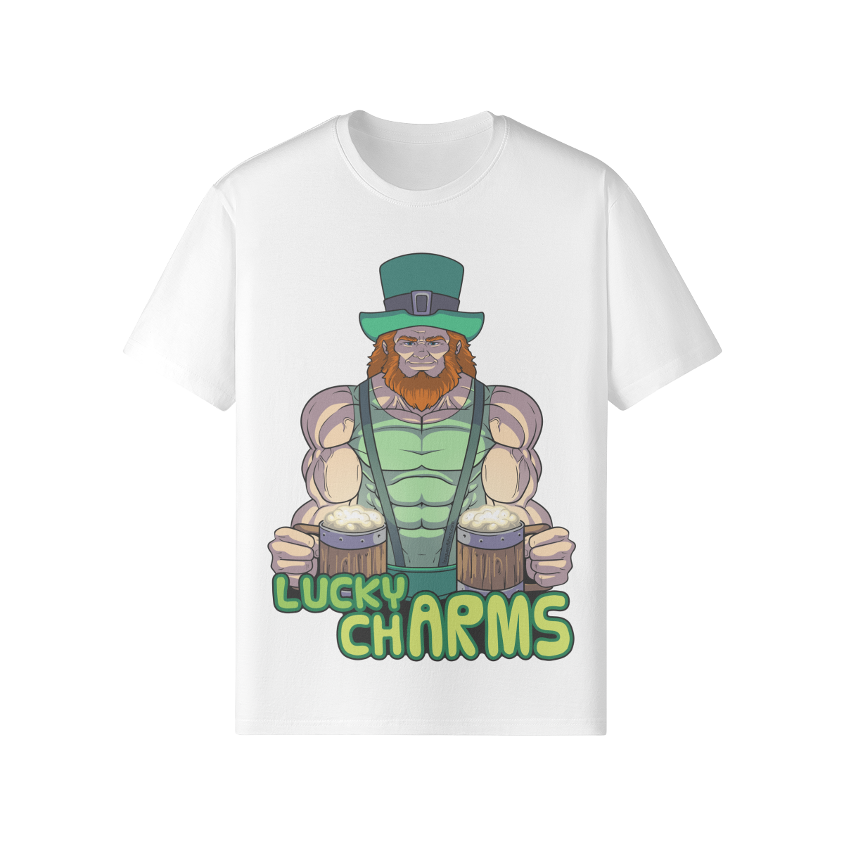 LUCKY CHARMS- Classic T-Shirt-White-League of Lifters