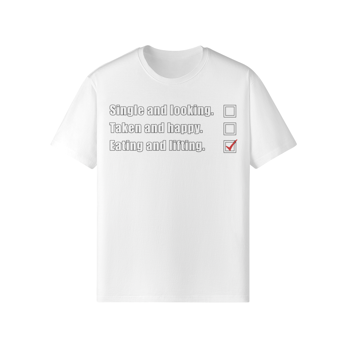 EATING AND LIFTING- Classic T-Shirt-White-League of Lifters