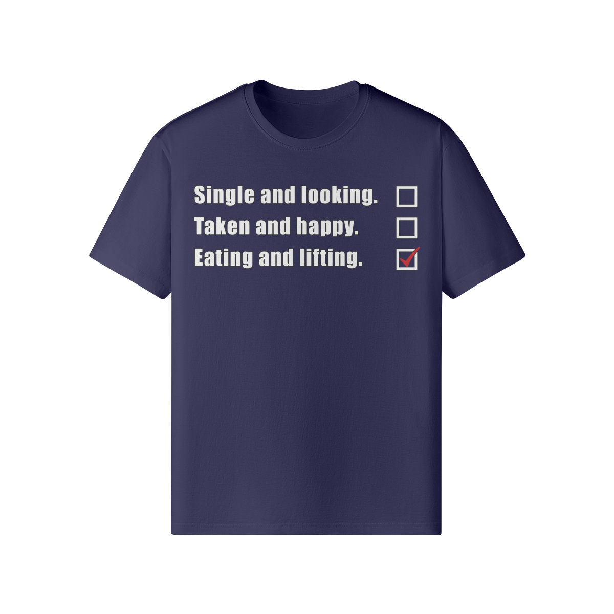 EATING AND LIFTING- Classic T-Shirt-Dark Navy-League of Lifters