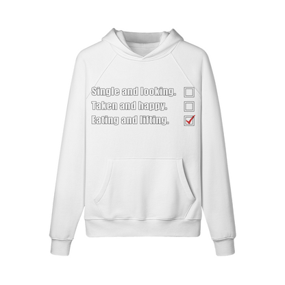 EATING AND LIFTING- Hoodie-White-League of Lifters