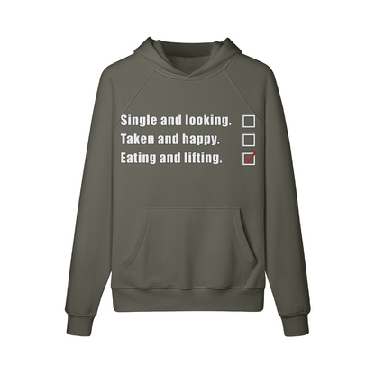 EATING AND LIFTING- Hoodie-Charcoal Grey-League of Lifters
