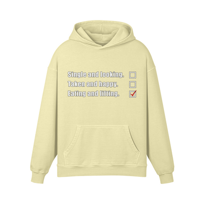 EATING AND LIFTING- Oversized Hoodie-Pale Spring Bud-League of Lifters