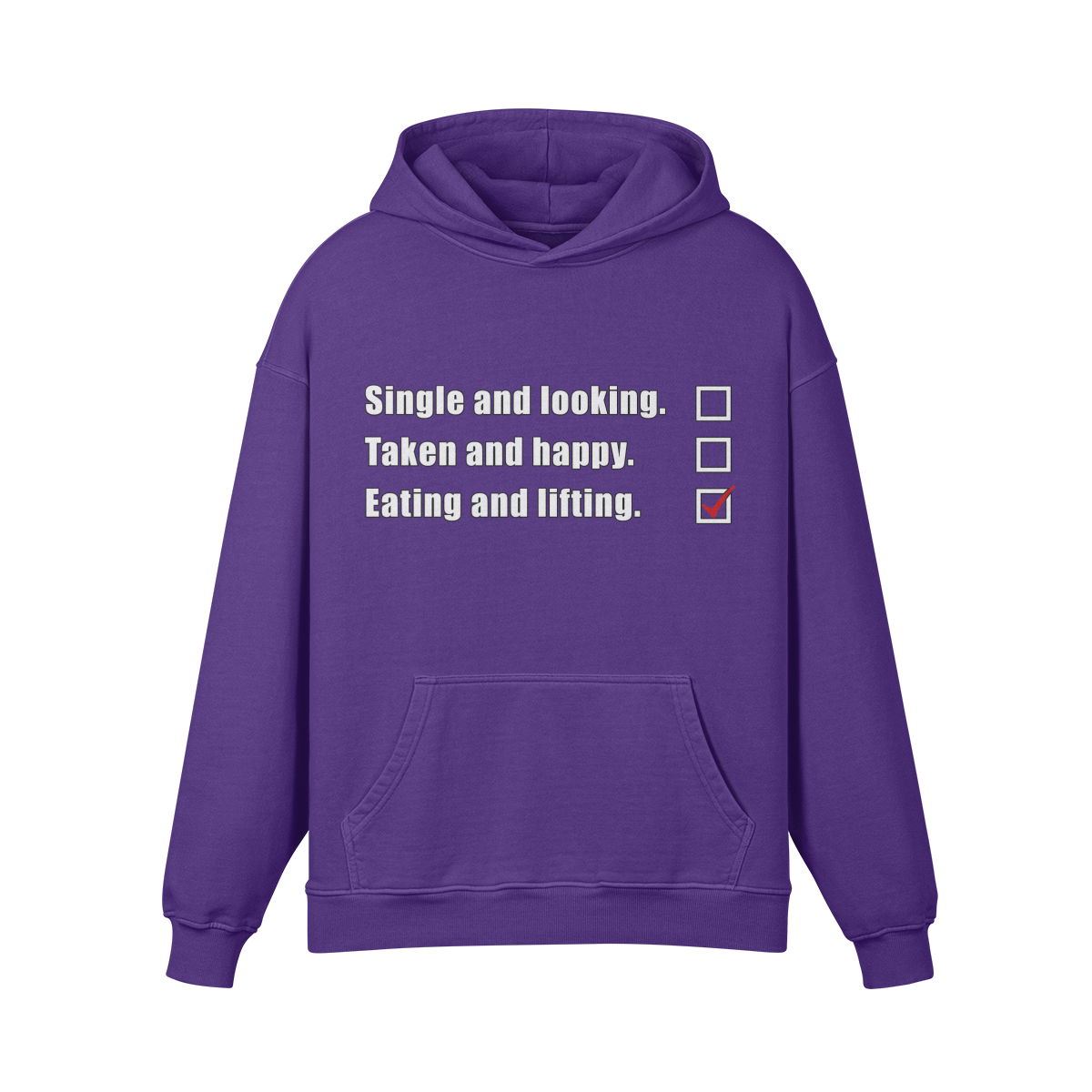 EATING AND LIFTING- Oversized Hoodie-Purple Haze-League of Lifters
