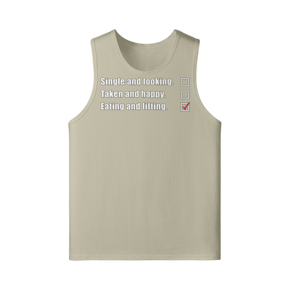 EATING AND LIFTING- Tank Top-Rice Apricot-League of Lifters