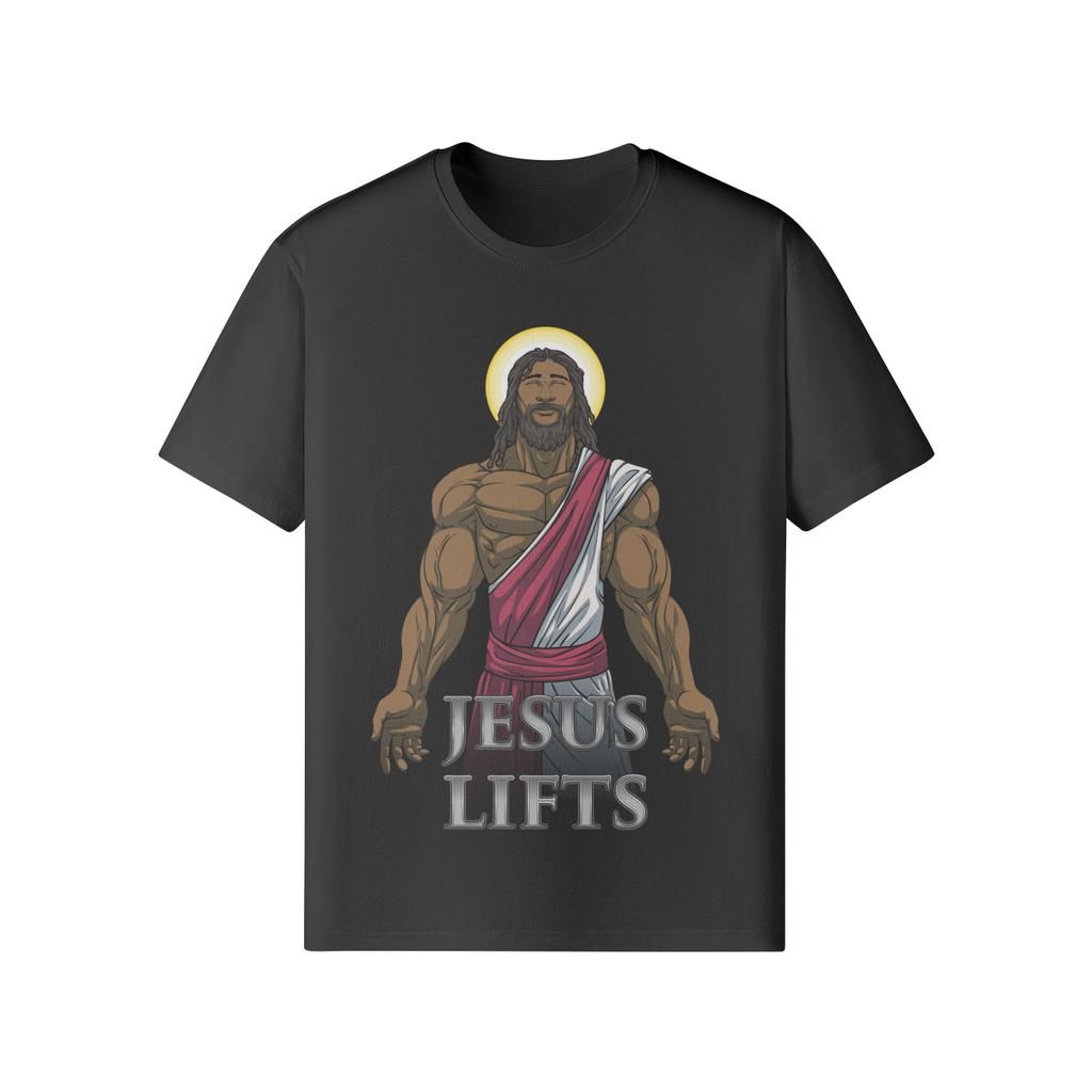 JESUS LIFTS- Classic T-Shirt-Black-League of Lifters