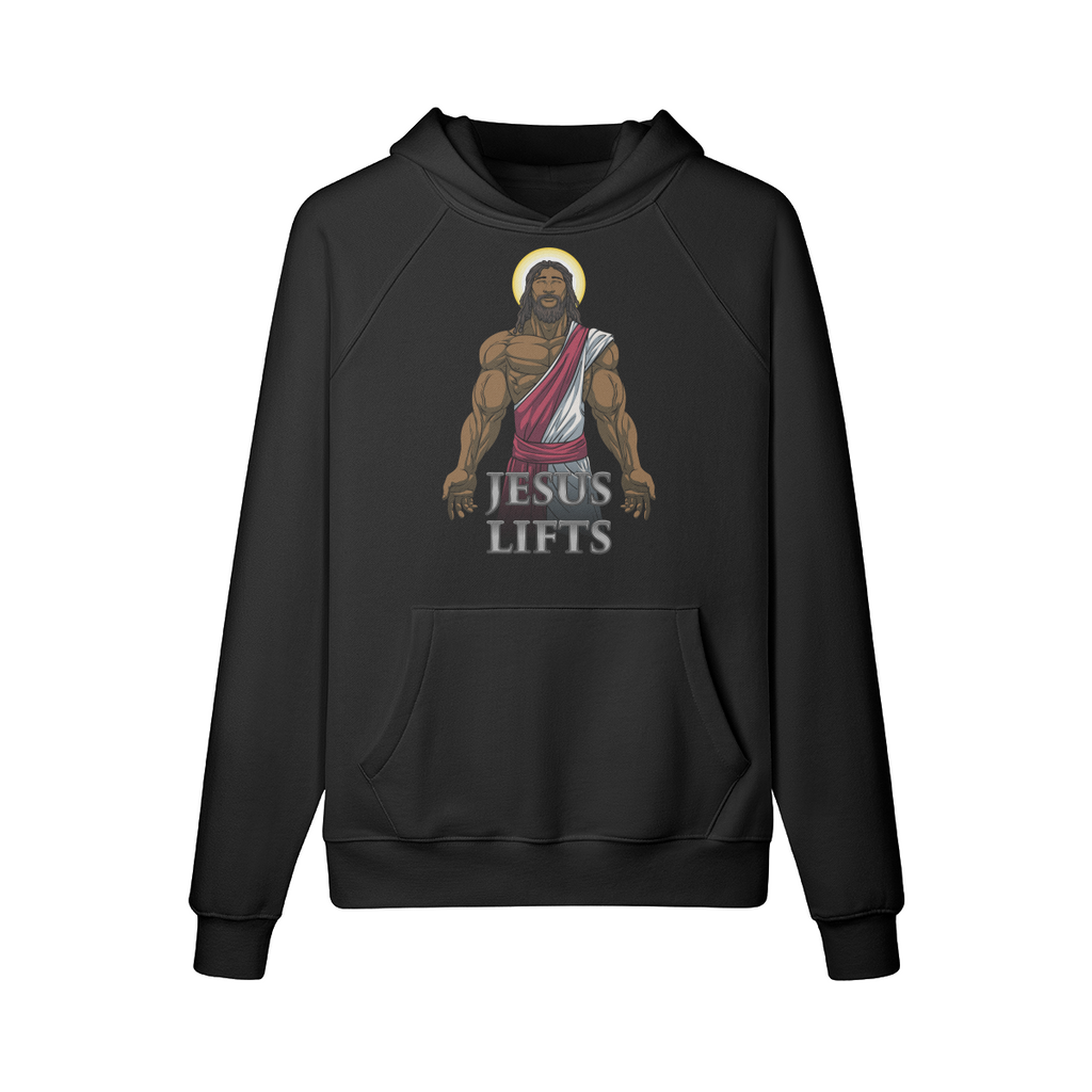 JESUS LIFTS- Hoodie-Black-League of Lifters