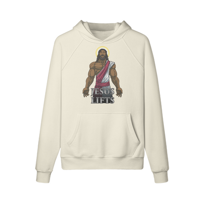 JESUS LIFTS- Hoodie-Rice Apricot-League of Lifters