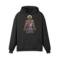 JESUS LIFTS- Oversized Hoodie-Faded Black-League of Lifters