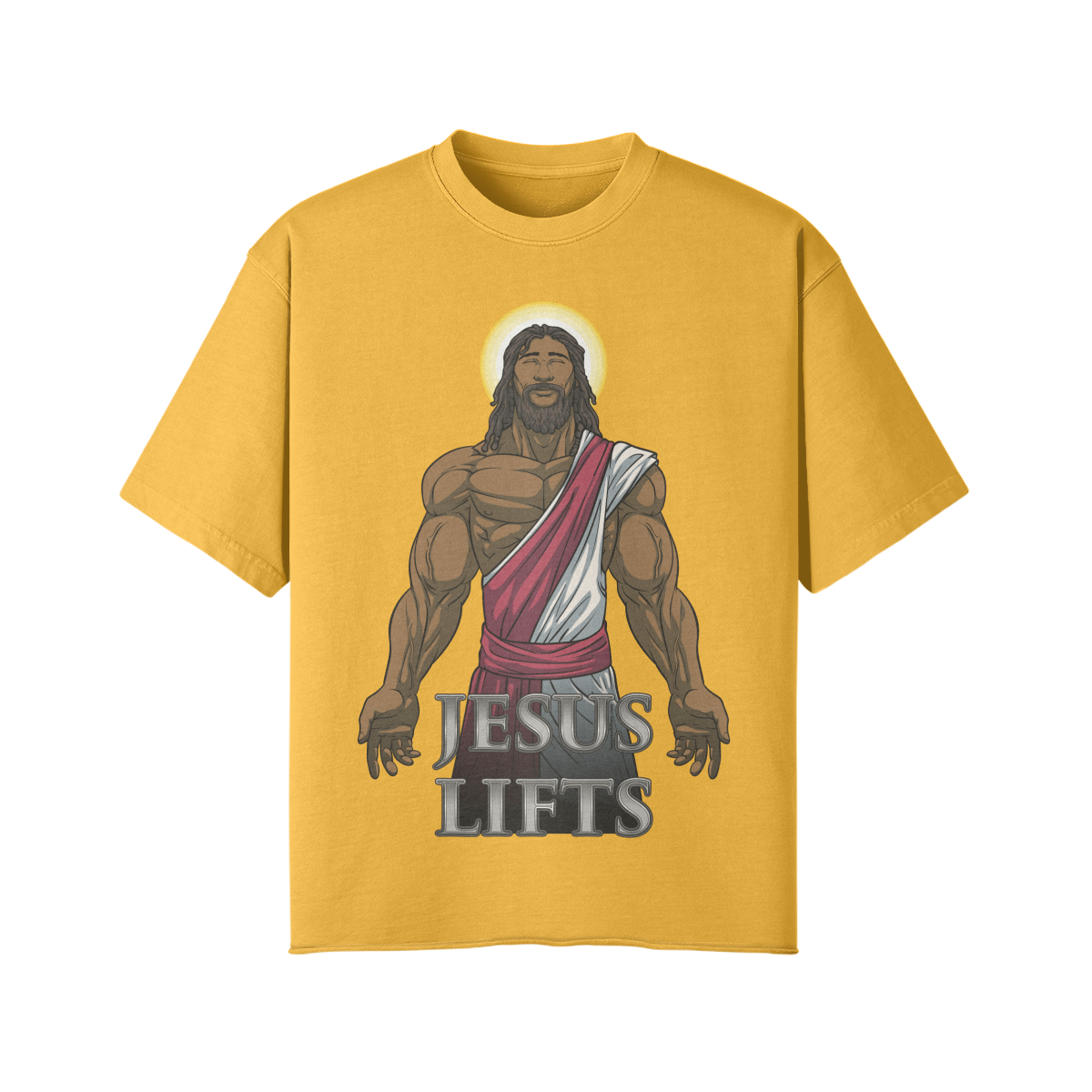 JESUS LIFTS- Pump Top-Vintage Yellow-League of Lifters