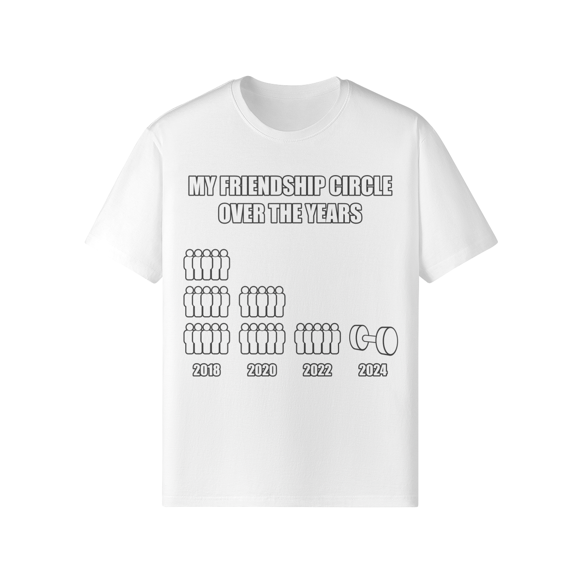 FRIENDSHIP CIRCLE- Classic T-Shirt-White-League of Lifters