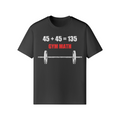GYM MATH- Classic T-Shirt-Black-League of Lifters