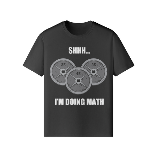 SHHH...I'M DOING MATH- Classic T-Shirt-Black-League of Lifters