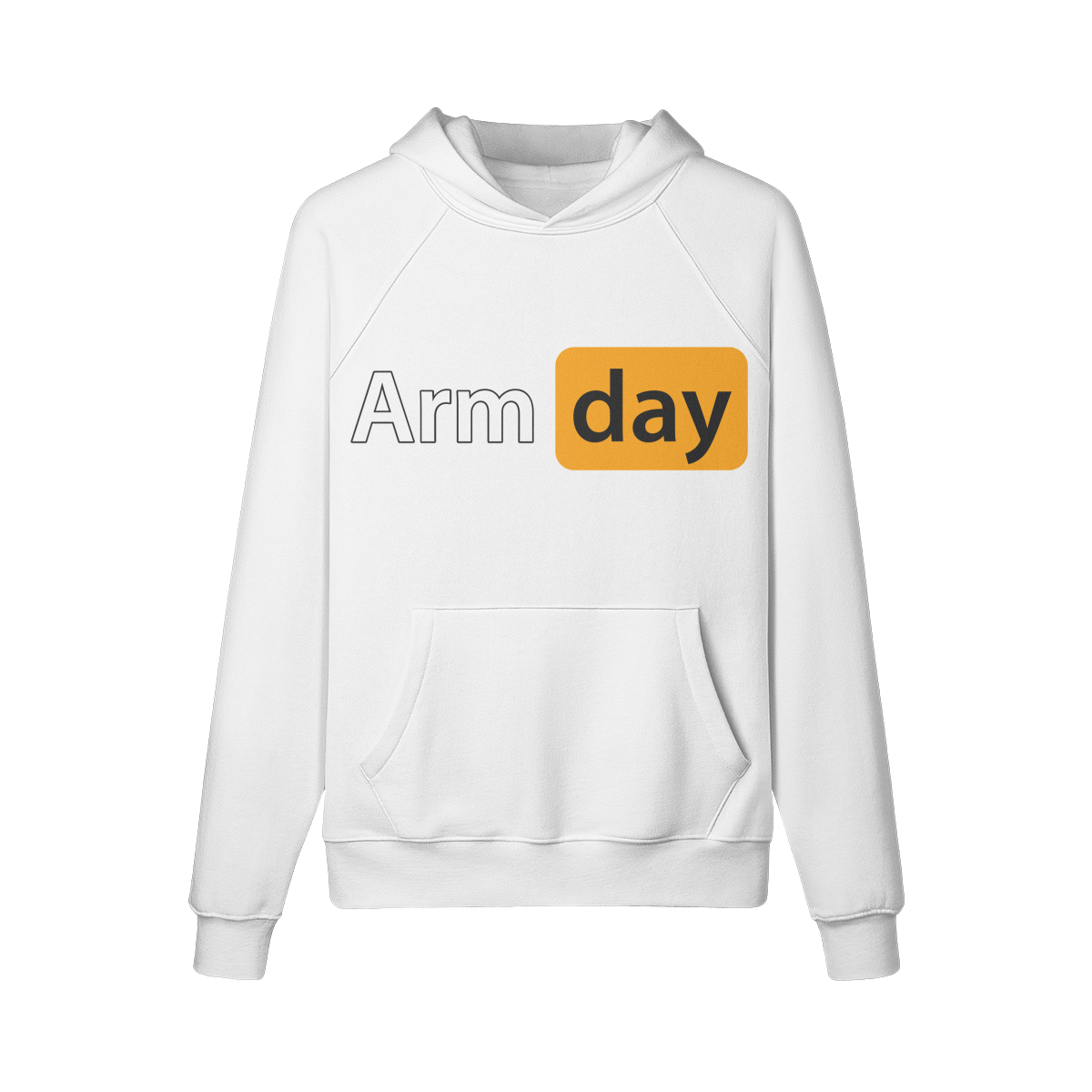 ARM DAY- Hoodie-White-League of Lifters