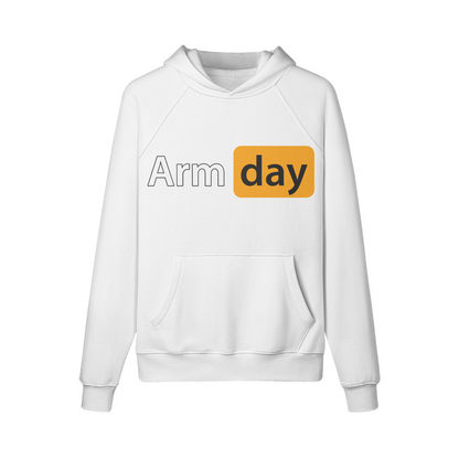 ARM DAY- Hoodie-White-League of Lifters